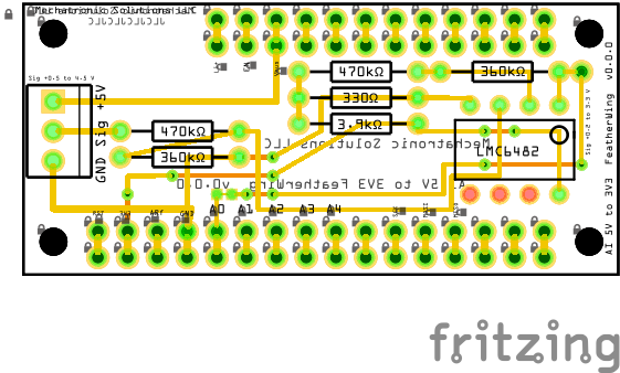 0.5 to 4.5V out to 0.2 to 3.3V conversion